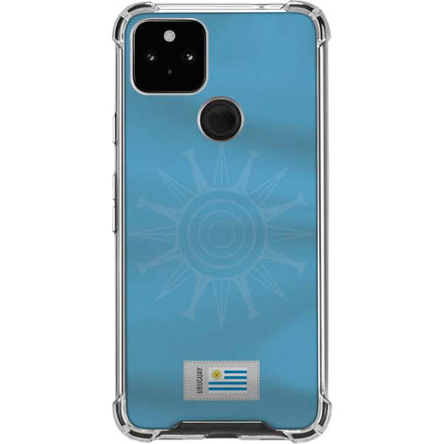 Uruguay Soccer Flag Google Pixel 4a 5G Clear Case